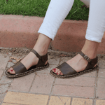 Kadın Klasik Kahverengi Lena Barefoot Sandalet, 1. fotoğraf