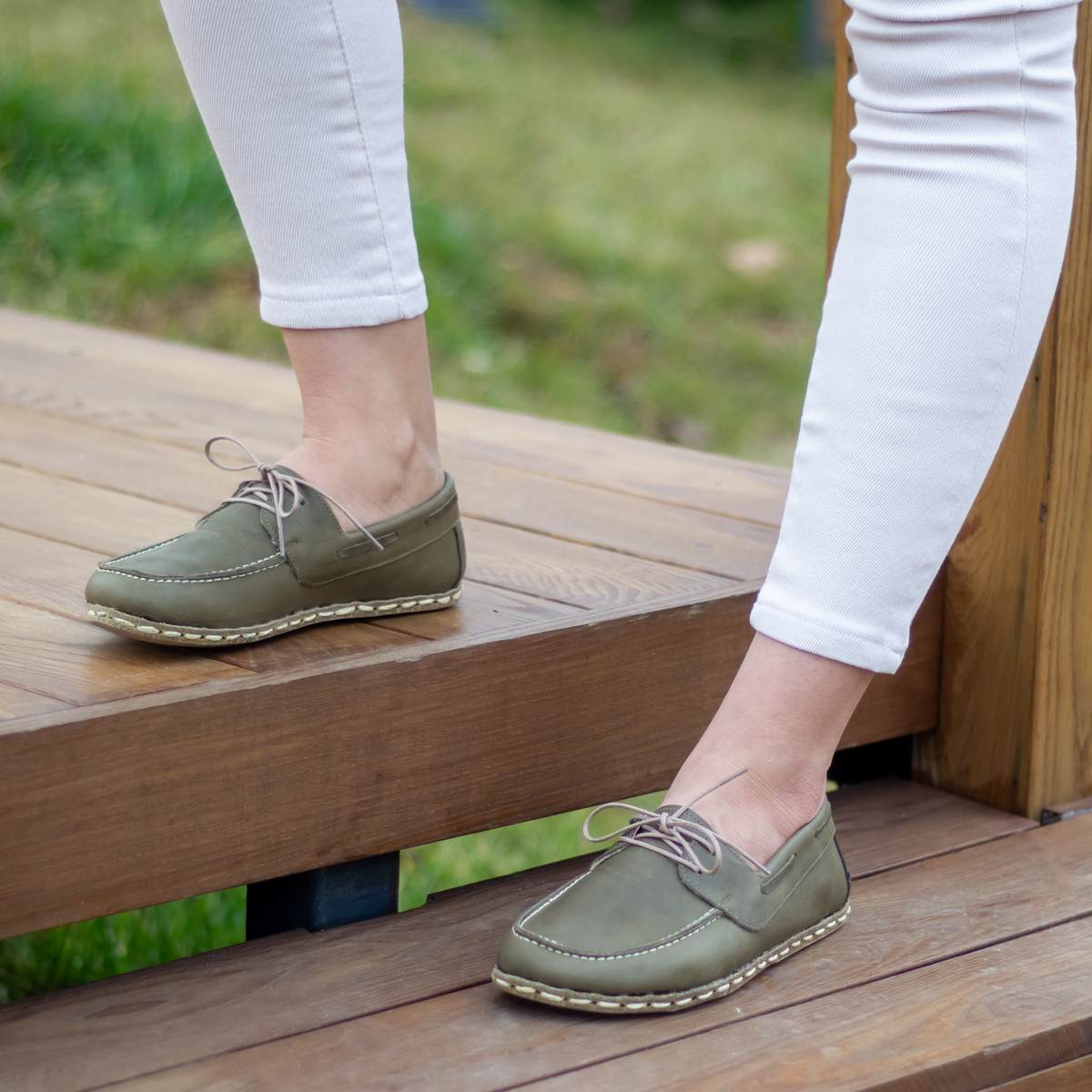 Kadın Zeytin Yeşili Mellow Barefoot Ayakkabı, 5. fotoğraf