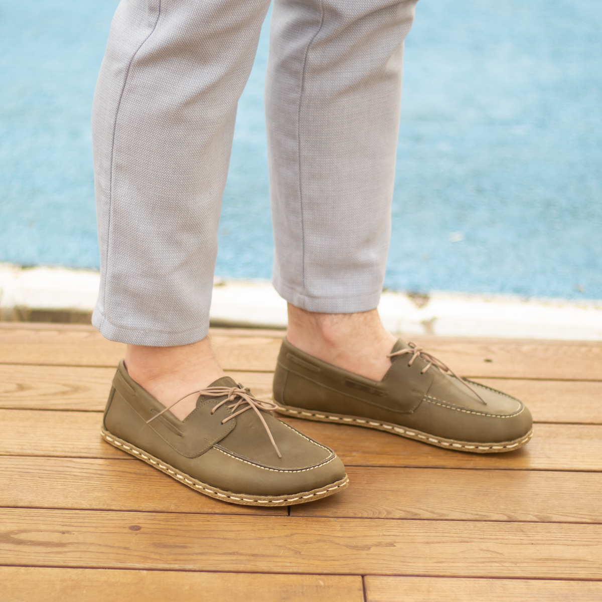 Erkek Zeytin Yeşili Mellow Barefoot Ayakkabı, 6. fotoğraf