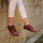 Kadın Bordo Sneaker Barefoot Ayakkabı, 5. fotoğraf