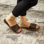 Kadın Klasik Kahverengi Boyka Barefoot Terlik, 2. fotoğraf