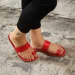 Kadın Kırmızı Barefoot Terlik, 7. fotoğraf