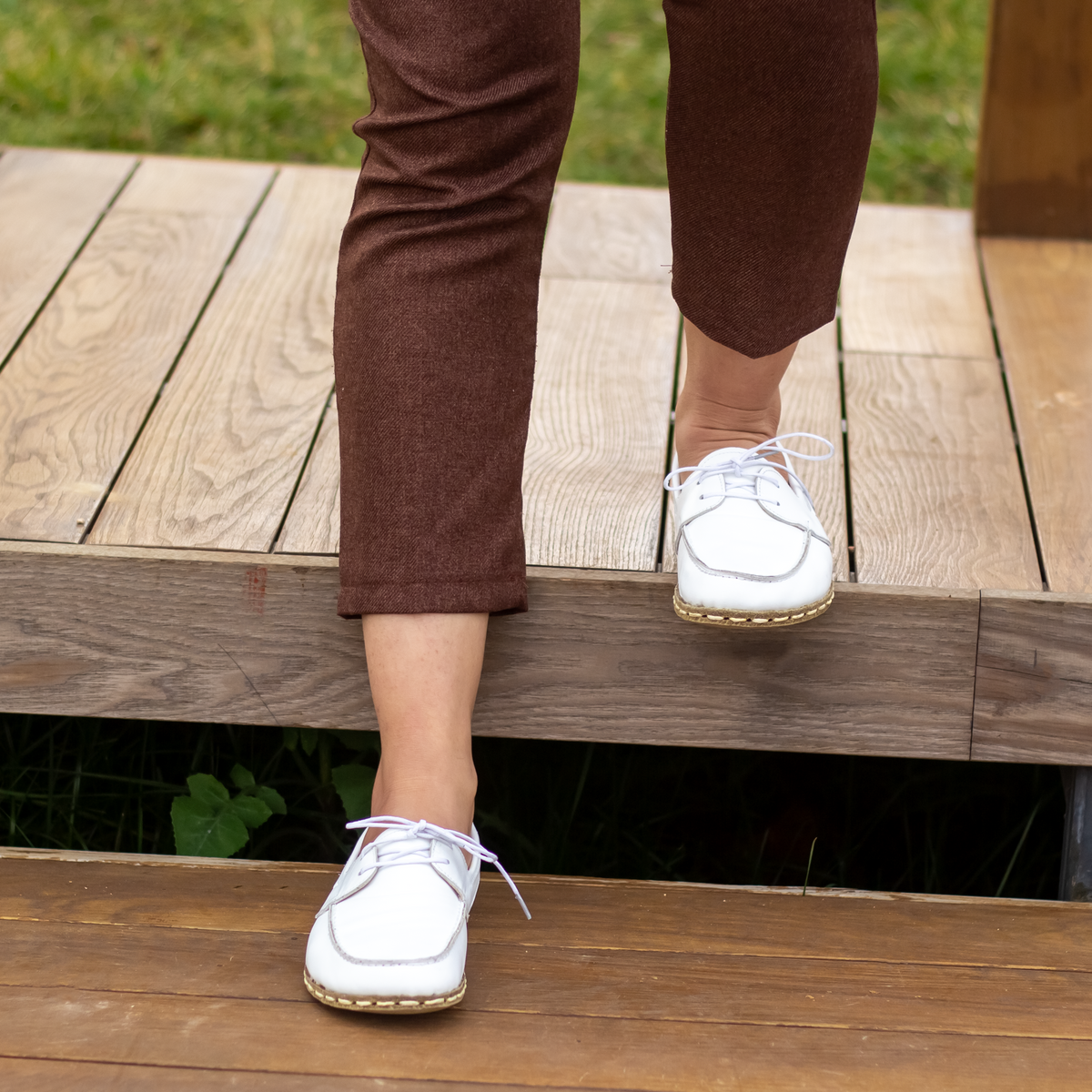 Kadın Beyaz Mellow Barefoot Ayakkabı, 5. fotoğraf