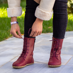 Kadın Bordo Barefoot Bot, 8. fotoğraf