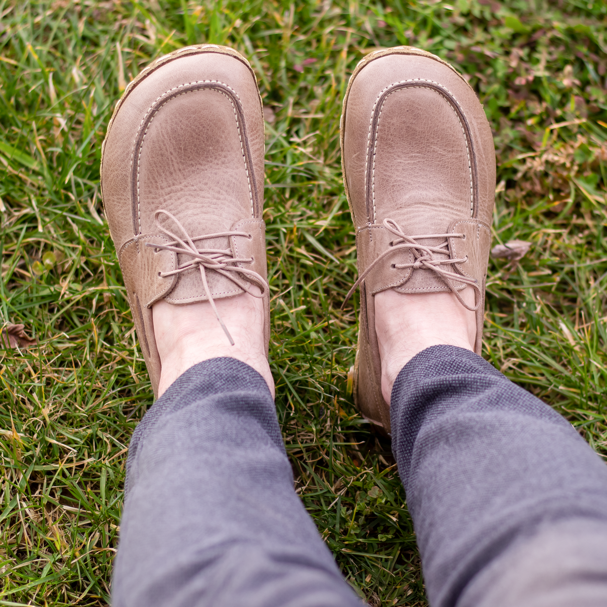 Erkek Bej Mellow Barefoot Ayakkabı, 4. fotoğraf