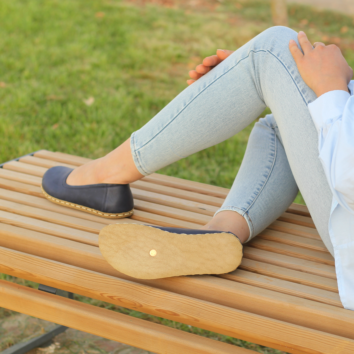 Kadın Lacivert Babet Barefoot Ayakkabı, 5. fotoğraf