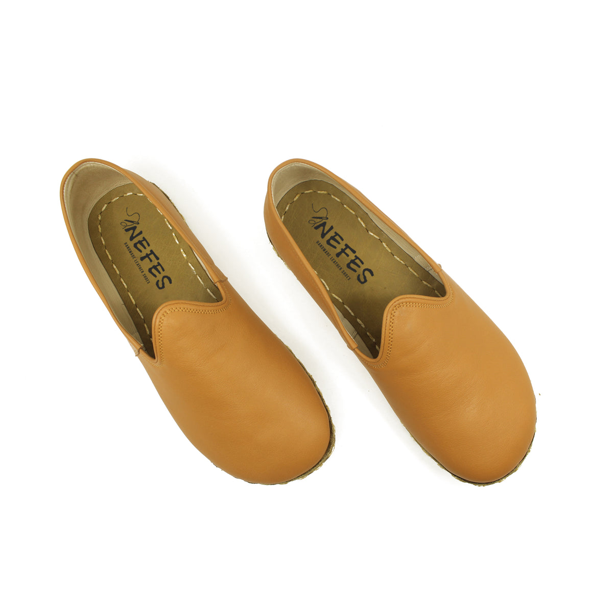 Erkek Hardal Rengi Klasik Barefoot Ayakkabı, 6. fotoğraf