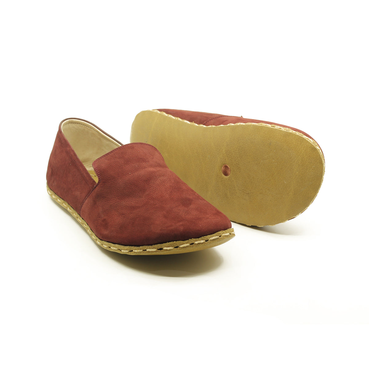 Erkek Bordo Nubuk Taylan Barefoot Ayakkabı, 5. fotoğraf