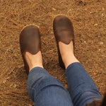 Kadın Klasik Kahverengi Klasik Barefoot Ayakkabı, 5. fotoğraf