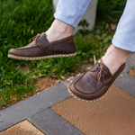 Erkek Klasik Kahverengi Mellow Barefoot Ayakkabı, 1. fotoğraf