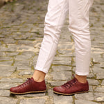 Kadın Bordo Sneaker Barefoot Ayakkabı, 8. fotoğraf