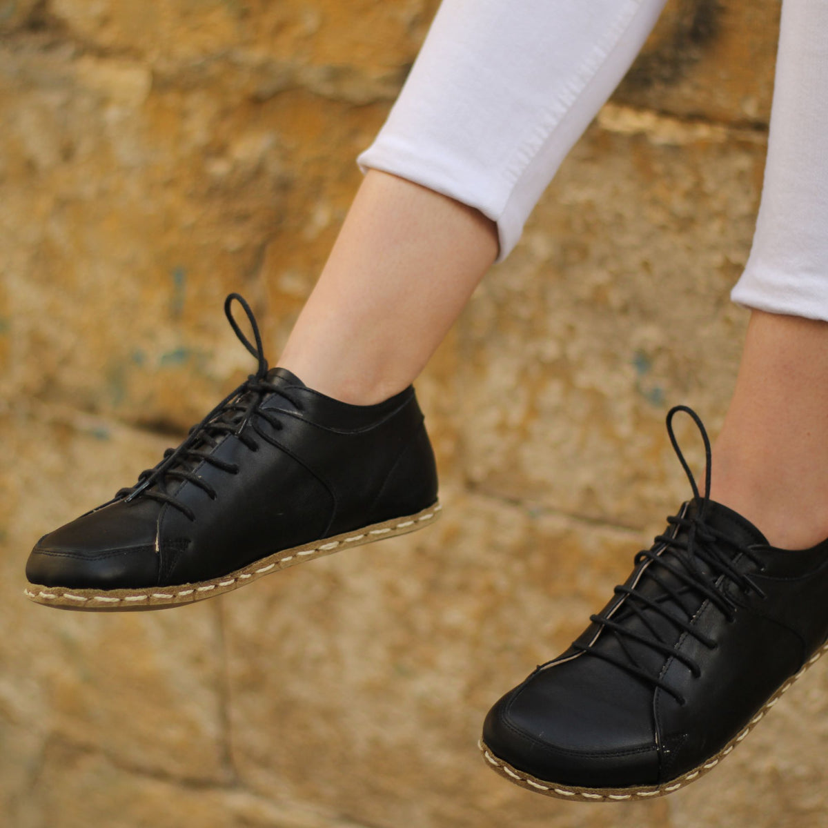 Kadın Siyah Sneaker Barefoot Ayakkabı, 4. fotoğraf