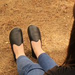 Kadın Siyah Klasik Barefoot Ayakkabı, 6. fotoğraf