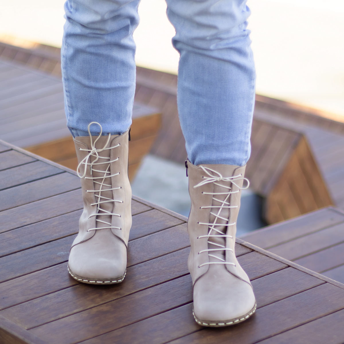 Erkek Bej Barefoot Bot, 3. fotoğraf