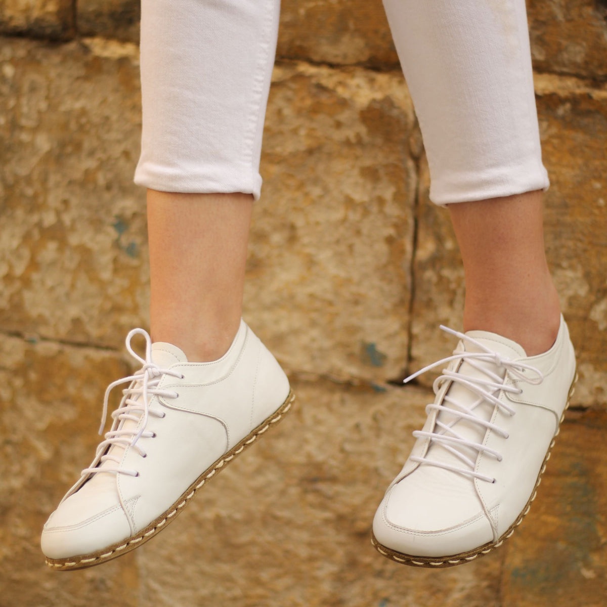 Kadın Beyaz Sneaker Barefoot Ayakkabı, 5. fotoğraf