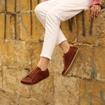 Kadın Crazy Kahve Sneaker Barefoot Ayakkabı, 6. fotoğraf
