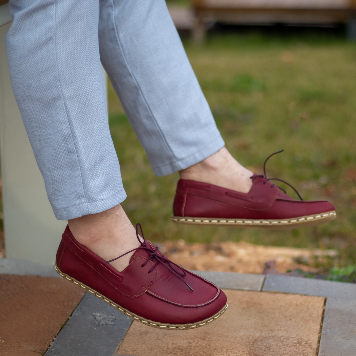 Erkek Bordo Mellow Barefoot Ayakkabı, 5. fotoğraf