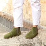 Kadın Yeşil Nubuk Chelsea Barefoot Bot, 4. fotoğraf