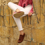 Kadın Crazy Kahve Sneaker Barefoot Ayakkabı, 5. fotoğraf