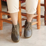 Kadın Zeytin Yeşili Bağcıklı Barefoot Bot, 3. fotoğraf