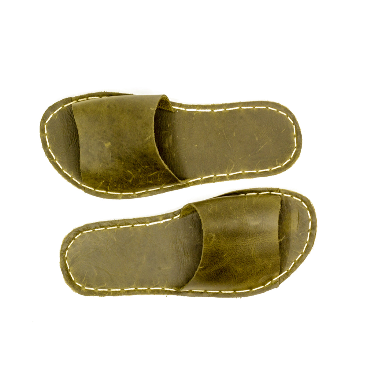 Kadın Zeytin Yeşili Boyka Barefoot Terlik, 6. fotoğraf