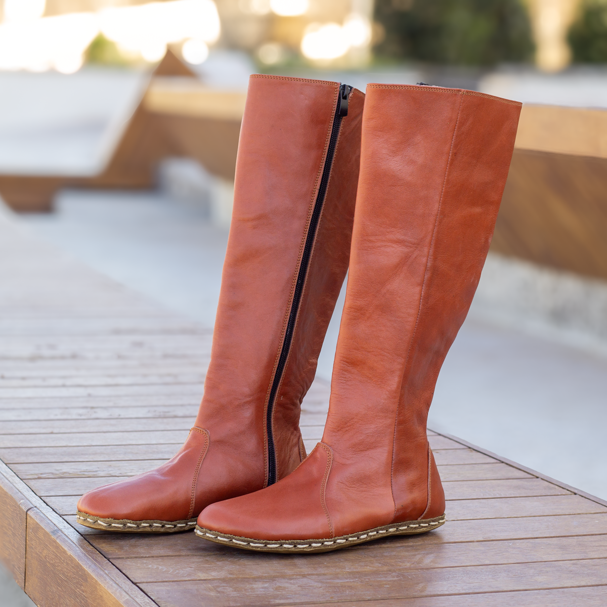 Kadın Burnt Orange Barefoot Çizme, 7. fotoğraf