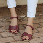 Kadın Bordo Helen Barefoot Sandalet, 1. fotoğraf