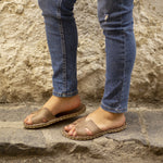 Kadın Bej Aloha Barefoot Terlik, 7. fotoğraf