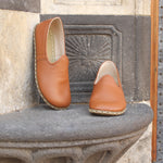 Erkek Karamel Rengi Klasik Barefoot Ayakkabı, 1. fotoğraf