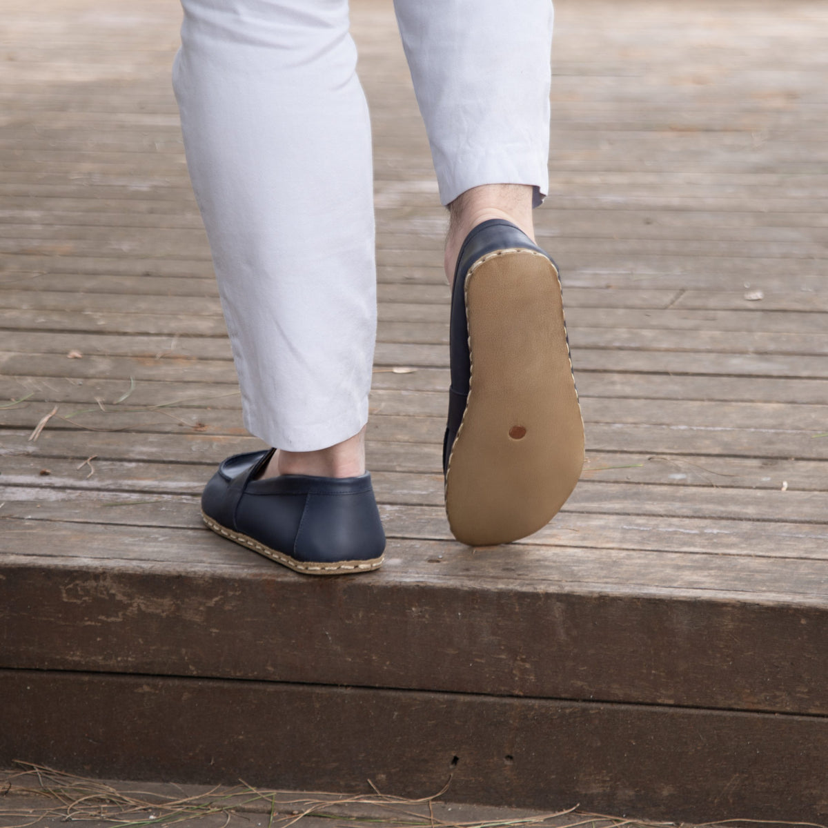 Erkek Lacivert Atkılı Barefoot Ayakkabı, 7. fotoğraf