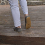 Erkek Gri Nubuk Atkılı Barefoot Ayakkabı, 7. fotoğraf