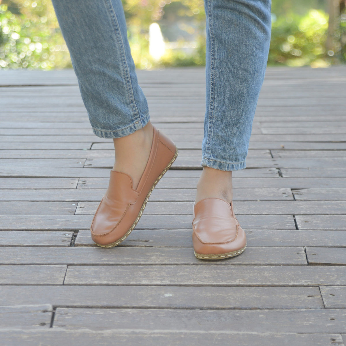 Kadın Hardal Rengi Makasyon Barefoot Ayakkabı, 5. fotoğraf