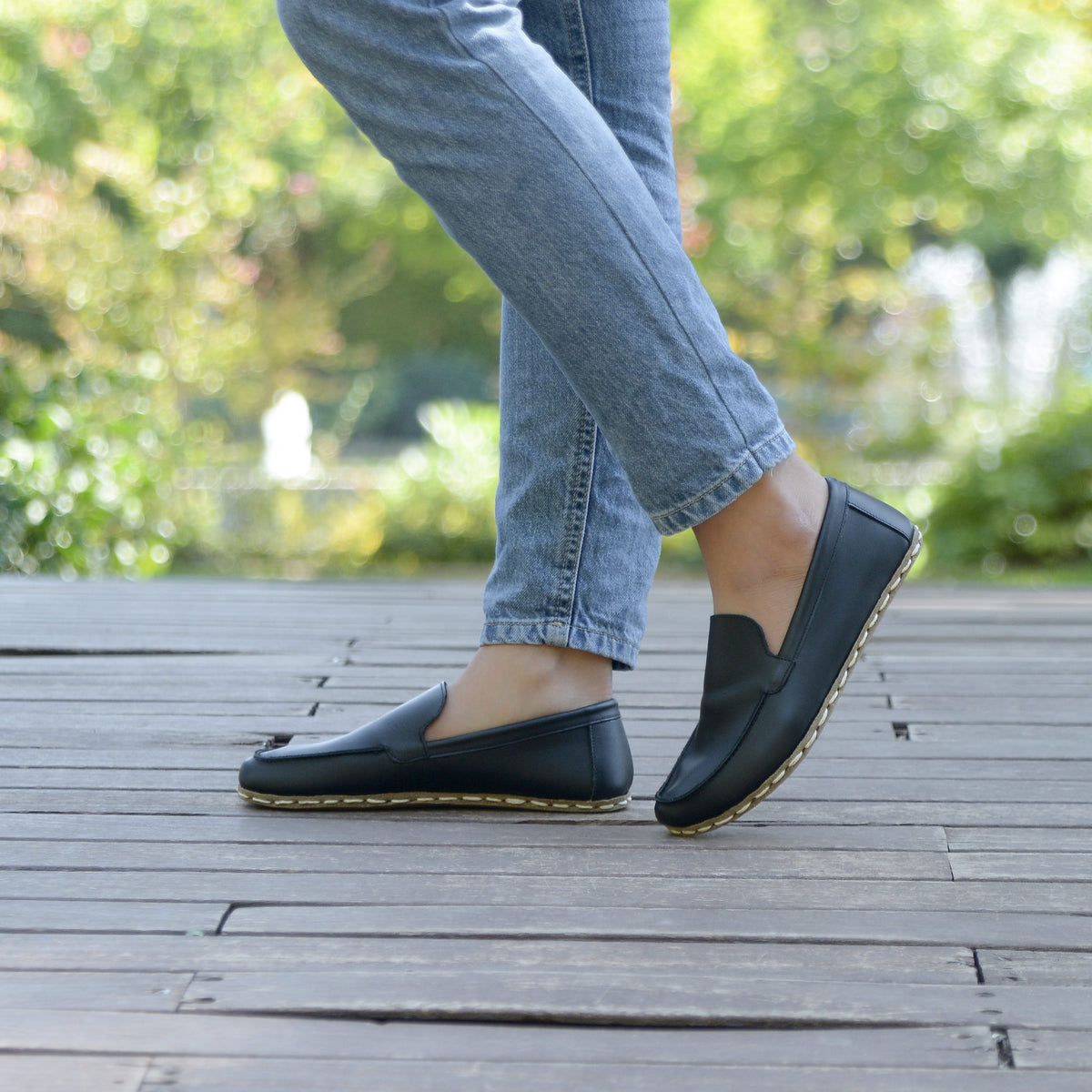 Kadın Siyah Makasyon Barefoot Ayakkabı, 2. fotoğraf