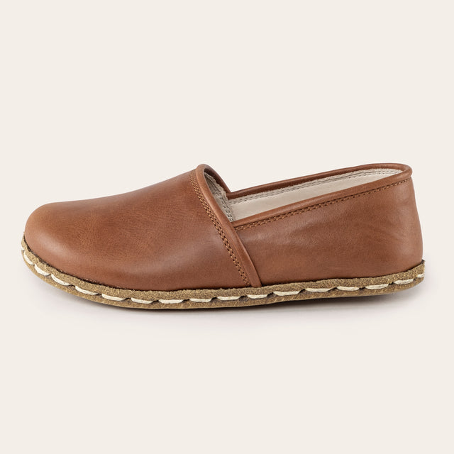Çocuk Barefoot Yalınayak Ayakkabı, Parlak Kahve