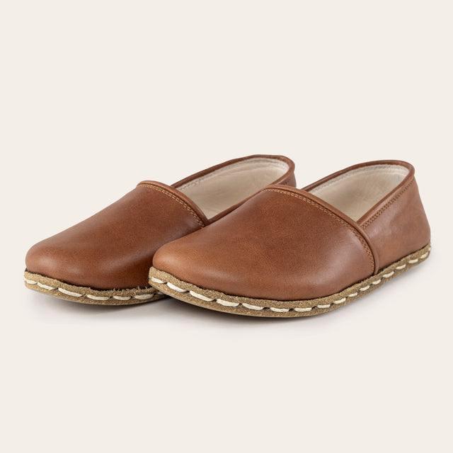 Çocuk Barefoot Yalınayak Ayakkabı, Parlak Kahve