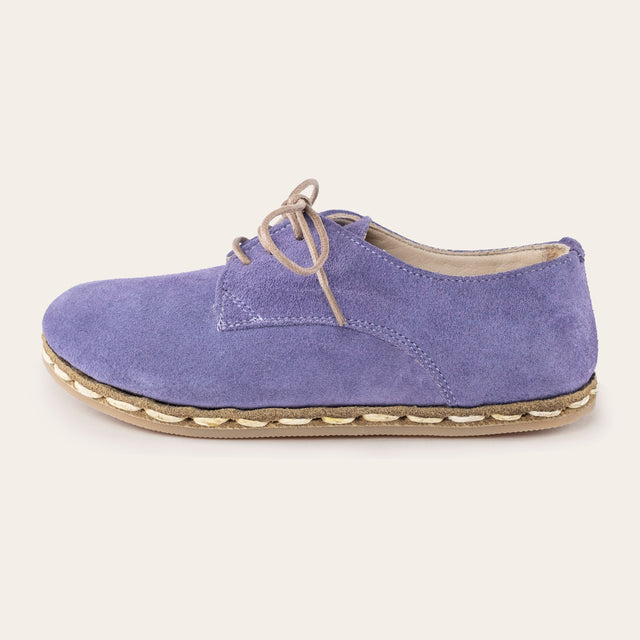 Çocuk Barefoot Yalınayak Bağcıklı Oxford Ayakkabı, Lavanta