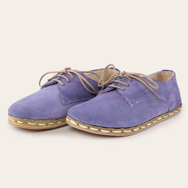 Çocuk Barefoot Yalınayak Bağcıklı Oxford Ayakkabı, Lavanta
