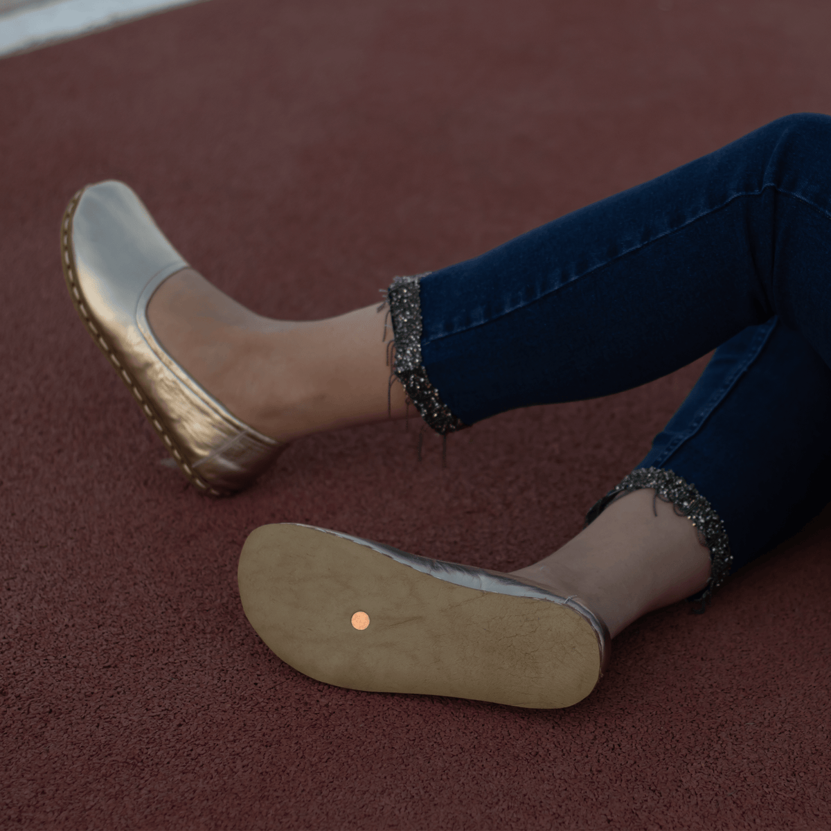Kadın Gold Babet Barefoot Ayakkabı, 5. fotoğraf