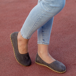 Kadın Gri Nubuk Babet Barefoot Ayakkabı, 4. fotoğraf