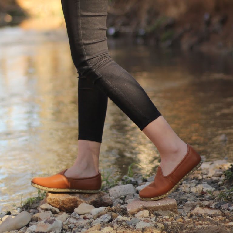 Kadın Ayakkabı Yemeni Çarık Parlak Cocanat - Görsel 3